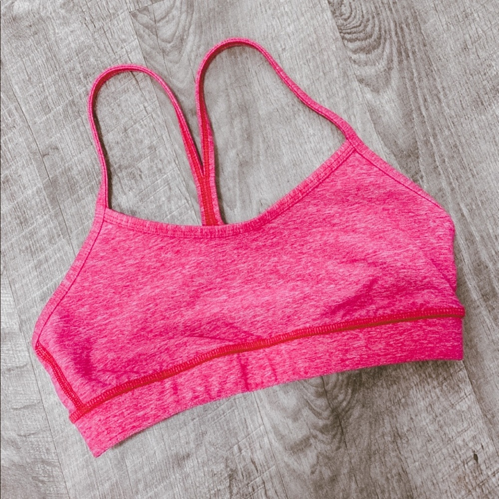 ❌SOLD❌Lululemon Flow Y Bra jeweled magenta 4 - Picture 1 of 7